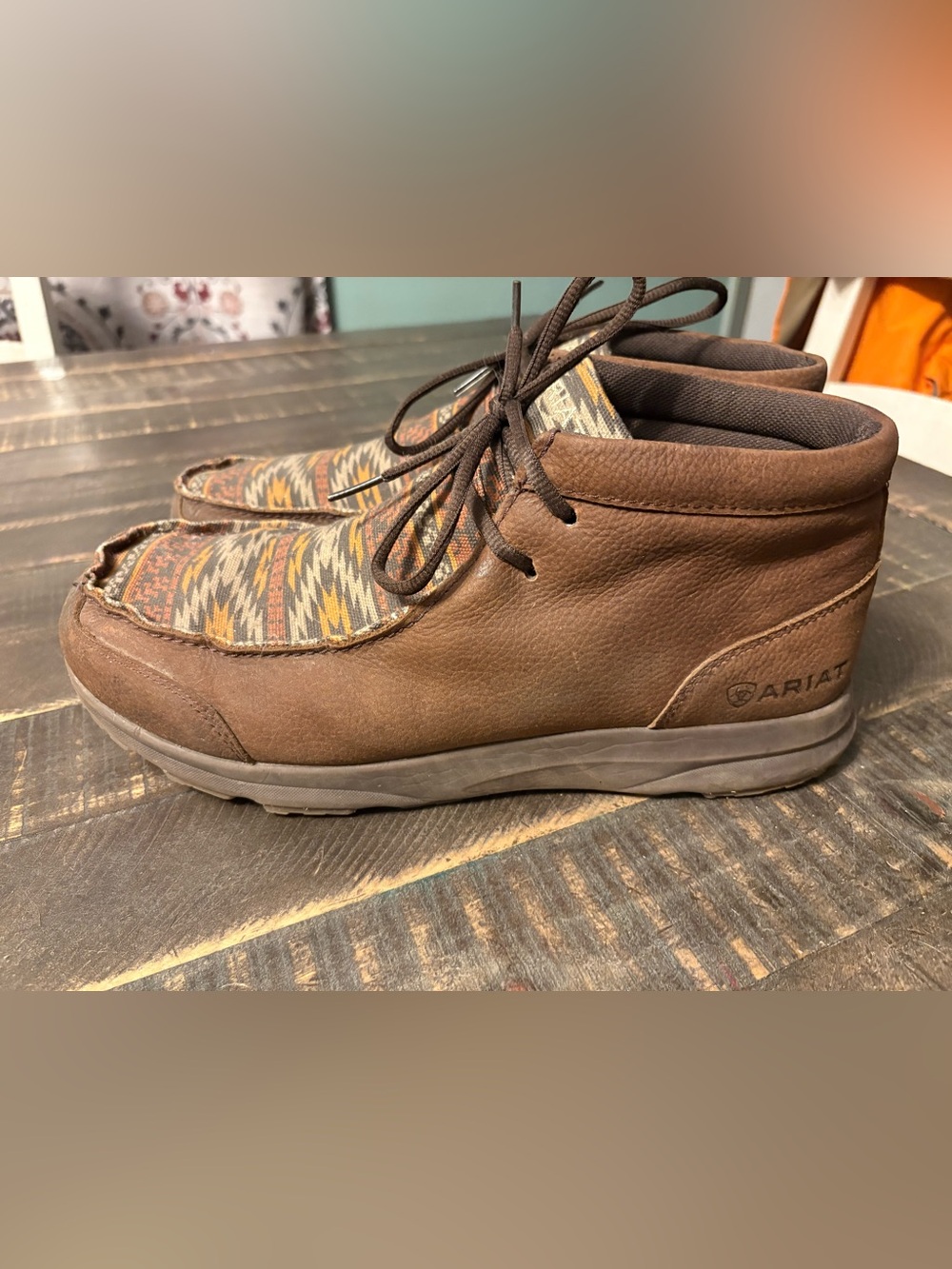 Ariat Moc Toe Spitfire Roman Valley Ranch Chukka Boot Men’s Western Lace-Up